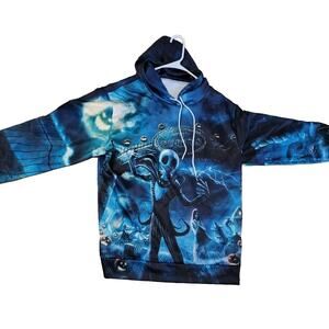 Tim Burton Nightmare Before Christmas XL Full Graphic Sweater Halloweentown Jack